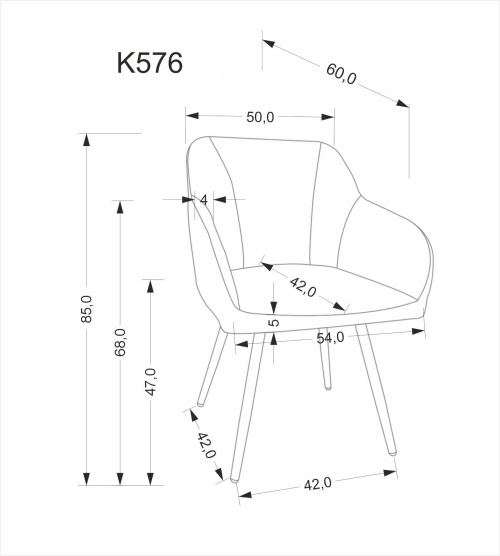 K576 krzesło z funkcją obrotu kolor oliwkowy