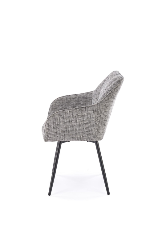 K576 krzesło z funkcją obrotu kolor popielaty