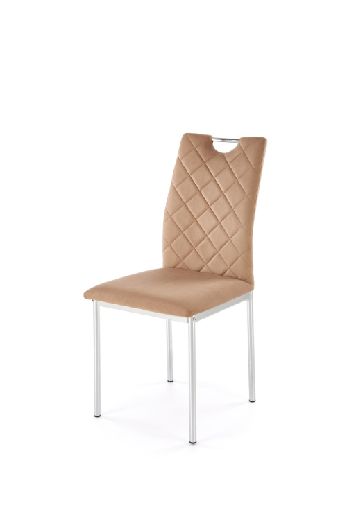 K578 krzesło kolor beżowy / srebrny