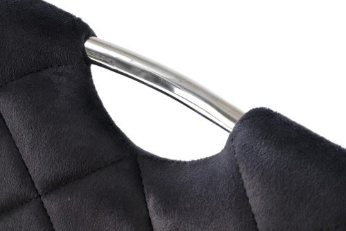 K578 krzesło kolor czarny / srebrny