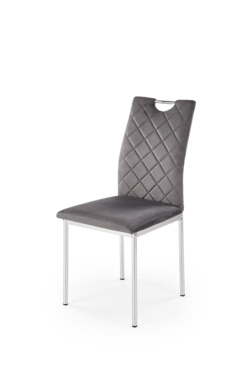 K578 krzesło kolor popielaty / srebrny