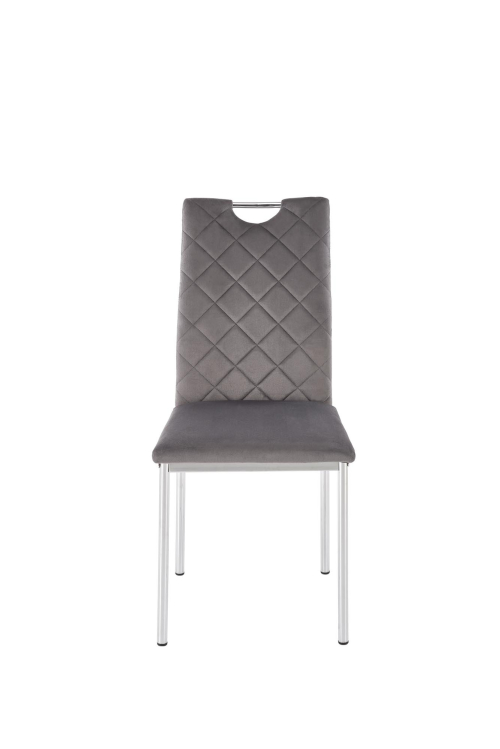 K578 krzesło kolor popielaty / srebrny