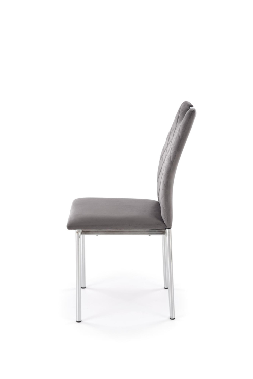 K578 krzesło kolor popielaty / srebrny