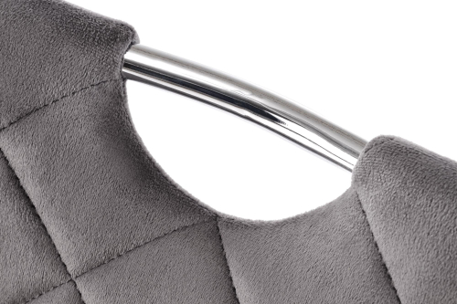 K578 krzesło kolor popielaty / srebrny