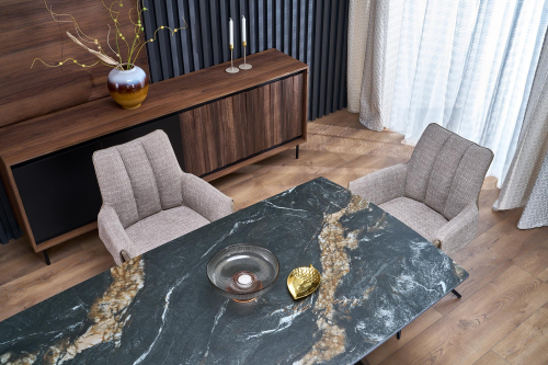 K579 krzesło z funkcją obrotu kolor brązowy