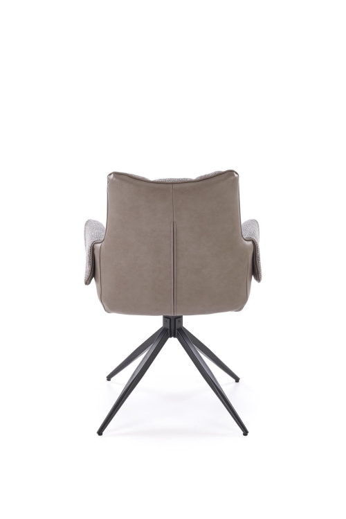 K579 krzesło z funkcją obrotu kolor popielaty