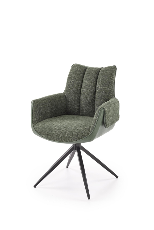 K579 krzesło z funkcją obrotu kolor zielony