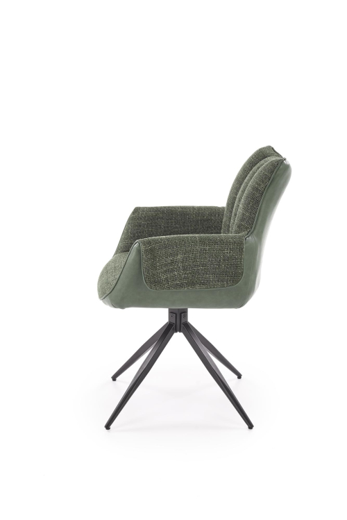 K579 krzesło z funkcją obrotu kolor zielony