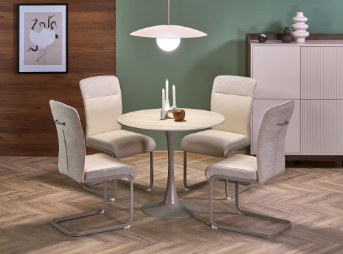 K584 krzesło kolor beżowy / kaszmir