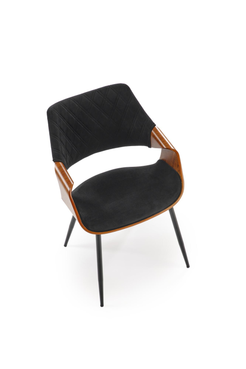 K586 krzesło kolor orzechowy / czarny