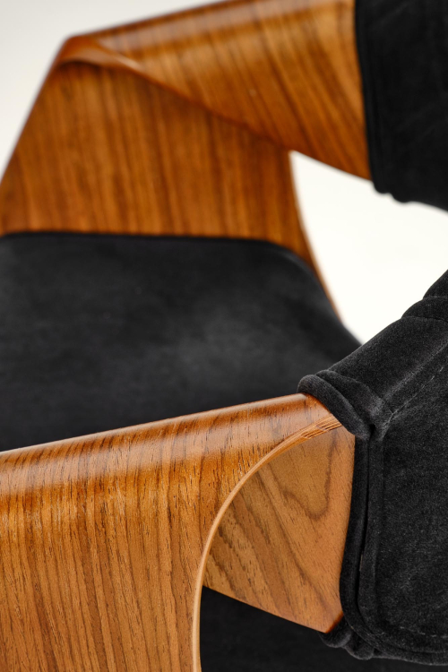 K586 krzesło kolor orzechowy / czarny