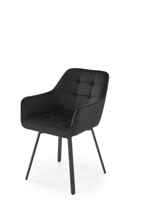 K588 krzesło z funkcją obrotu kolor czarny