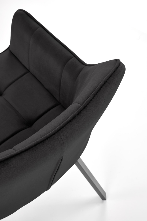 K588 krzesło z funkcją obrotu kolor czarny