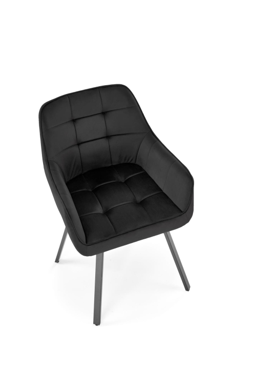 K588 krzesło z funkcją obrotu kolor czarny