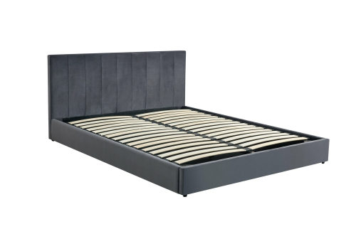 KATARINA  łóżko z pojemnikiem na pościel, popielaty