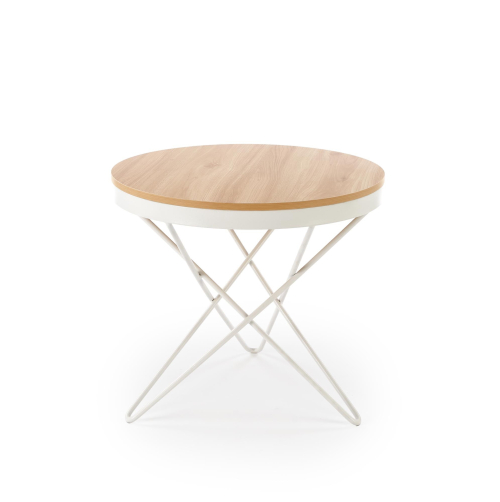 LEILA ława, naturalny / biały