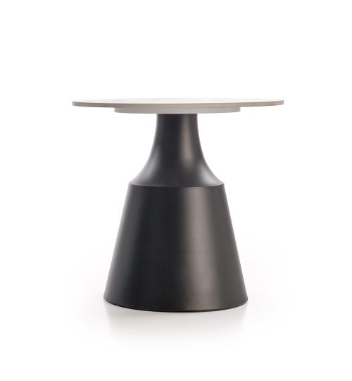 MAGNETA zestaw 2 ław, biały marmur / czarny