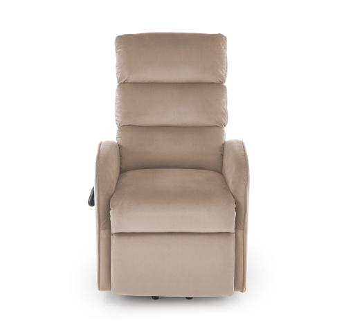 MARONI fotel wypoczynkowy beżowy z funkcją elektrycznego rozkładania / funkcja pionizacji