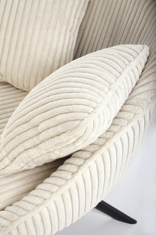 MERRY 2 fotel wypoczynkowy z funkcją obracania, kremowy