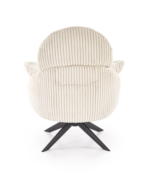 MERRY 2 fotel wypoczynkowy z funkcją obracania, kremowy