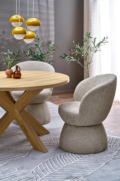 MORUS stół okrągły fi120/75 cm, naturalny