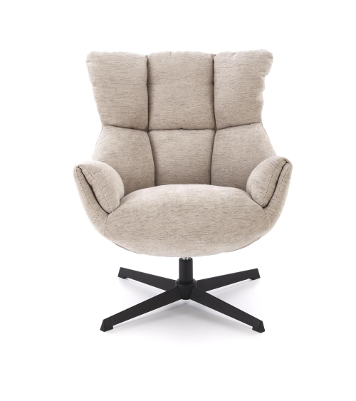 ORINOKO fotel obrotowy wypoczynkowy beżowy