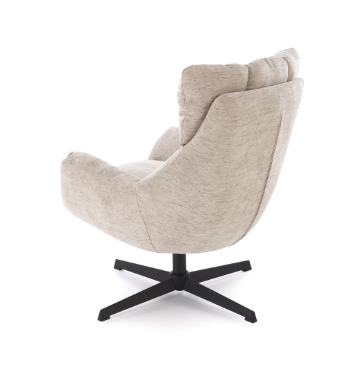 ORINOKO fotel obrotowy wypoczynkowy beżowy