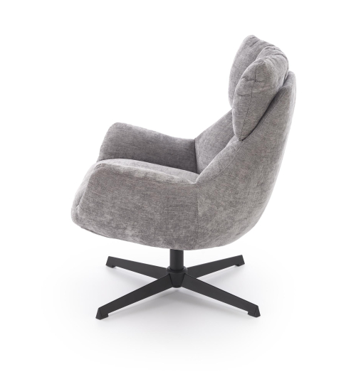 ORINOKO fotel obrotowy wypoczynkowy popielaty