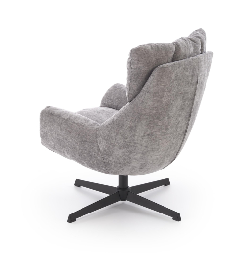 ORINOKO fotel obrotowy wypoczynkowy popielaty