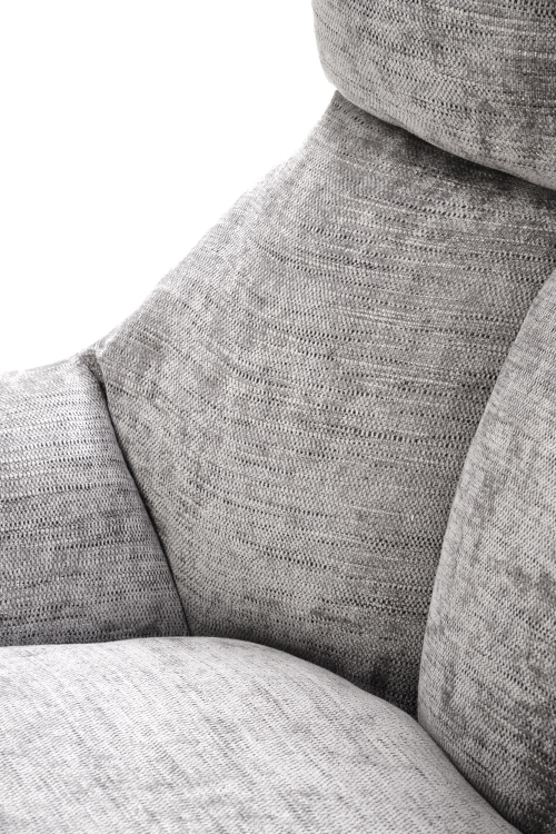 ORINOKO fotel obrotowy wypoczynkowy popielaty