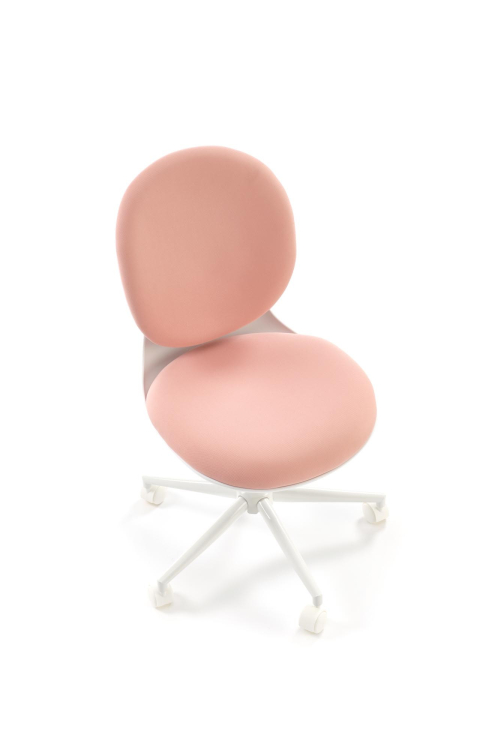 ORION 2 fotel młodzieżowy, biały - jasny różowy
