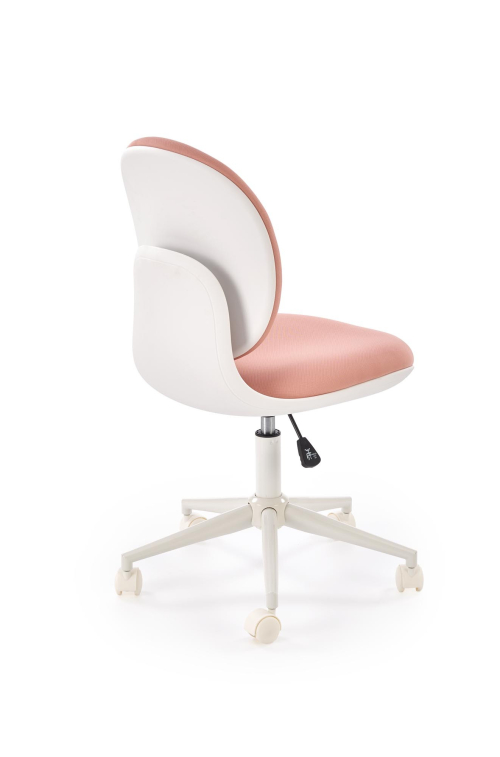 ORION 2 fotel młodzieżowy, biały - jasny różowy