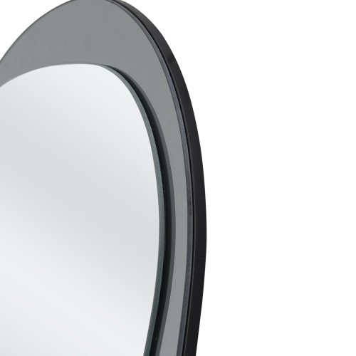 PLAZA lustro ścienne, srebrny / niebieski