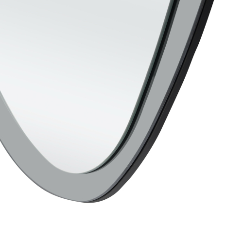 PLAZA lustro ścienne, srebrny / niebieski