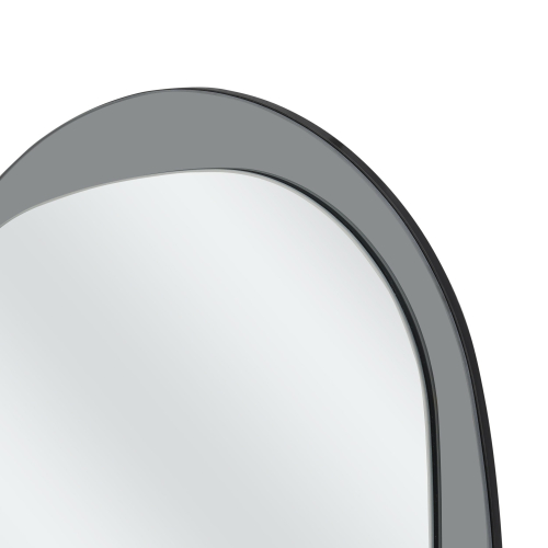 PLAZA lustro ścienne, srebrny / niebieski