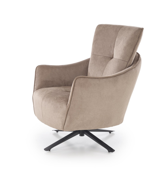 SCAMPI fotel obrotowy wypoczynkowy, cappuccino