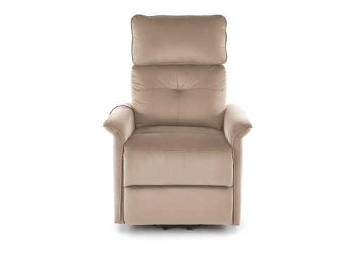 SEMIR 2 fotel wypoczynkowy beżowy z funkcją elektrycznego rozkładania / funkcja pionizacji / funkcja masażu