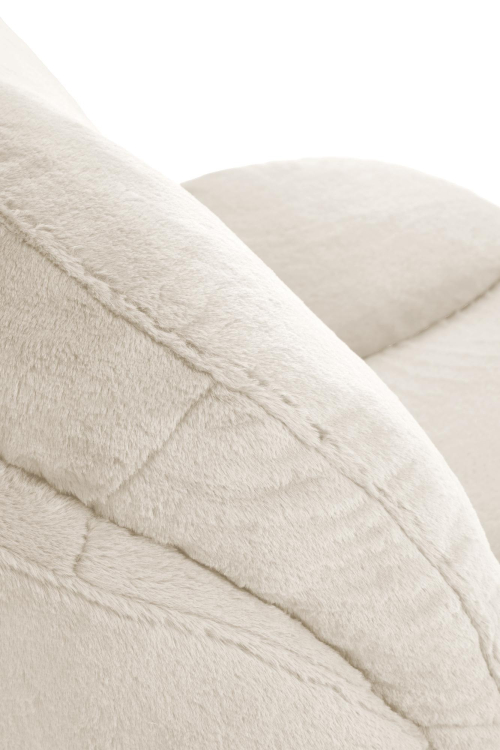 SHELL fotel obrotowy wypoczynkowy, kremowy