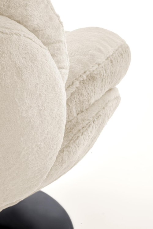 SHELL fotel obrotowy wypoczynkowy, kremowy