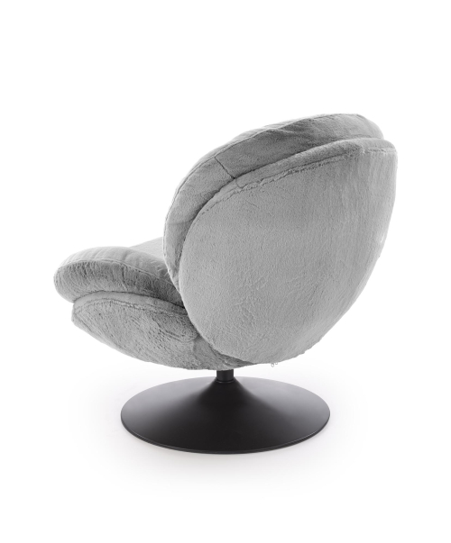 SHELL fotel obrotowy wypoczynkowy, popielaty