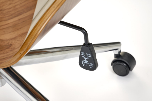 TIMBER fotel gabinetowy orzechowy/beżowy