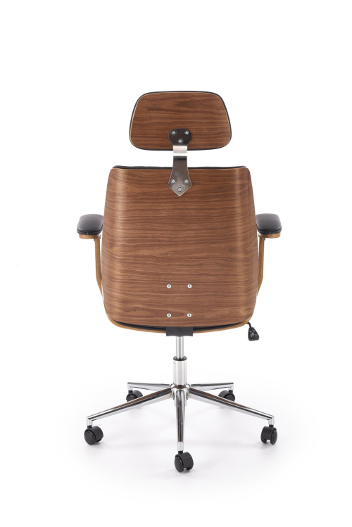 TIMBER fotel gabinetowy orzechowy/czarny