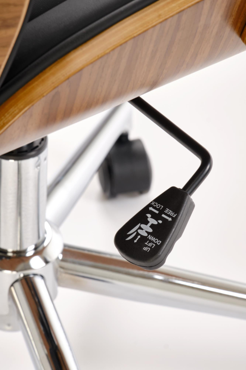 TIMBER fotel gabinetowy orzechowy/czarny