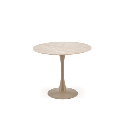 TOLIO stół okrągły, trawertyn/ kaszmir