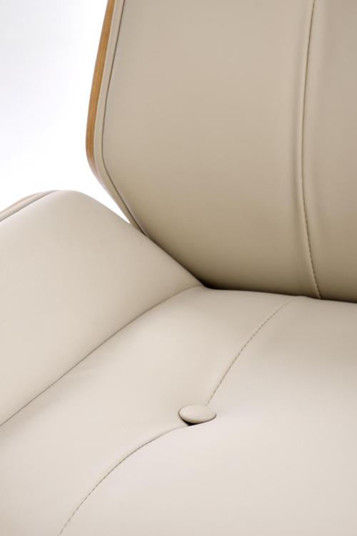 WEBSTER fotel gabinetowy orzechowy/beżowy