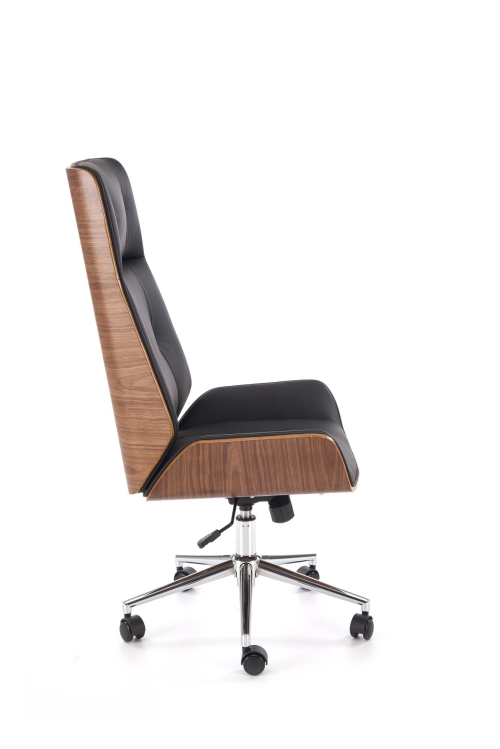 WEBSTER fotel gabinetowy orzechowy/czarny