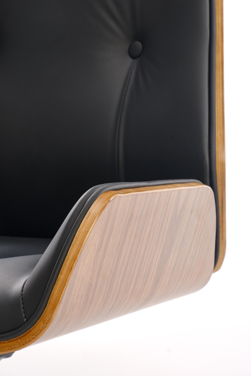 WEBSTER fotel gabinetowy orzechowy/czarny