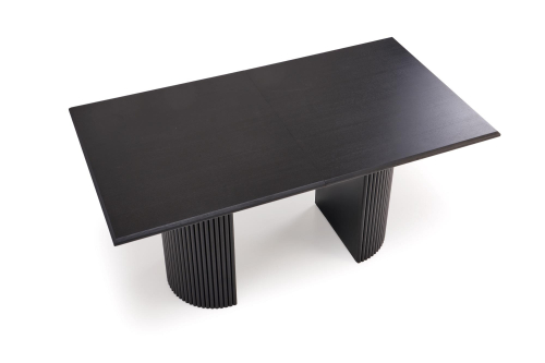 BOLERO stół rozkładany 160-250x90x78 cm dąb naturalny/czarny