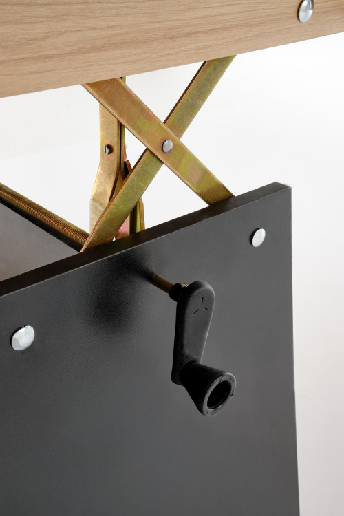 ERIKA ławostół rozkładany dąb artisan / czarny