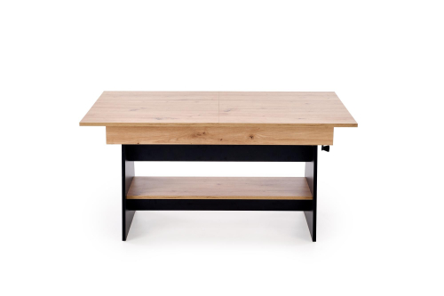 ERIKA ławostół rozkładany dąb artisan / czarny